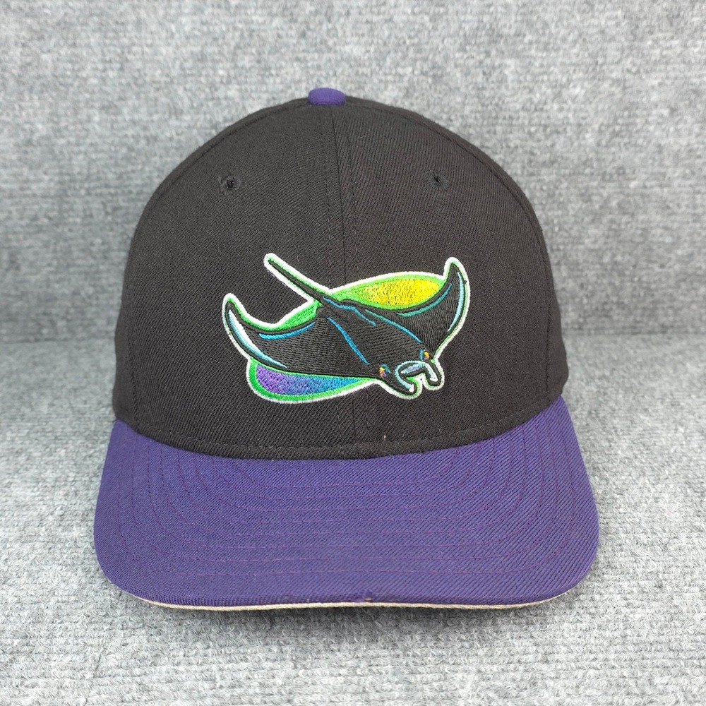 VINTAGE Tampa Bay Devil Rays Hat Wool MLB Diamond MLB Mens Fitted 7 1/8 USA Made